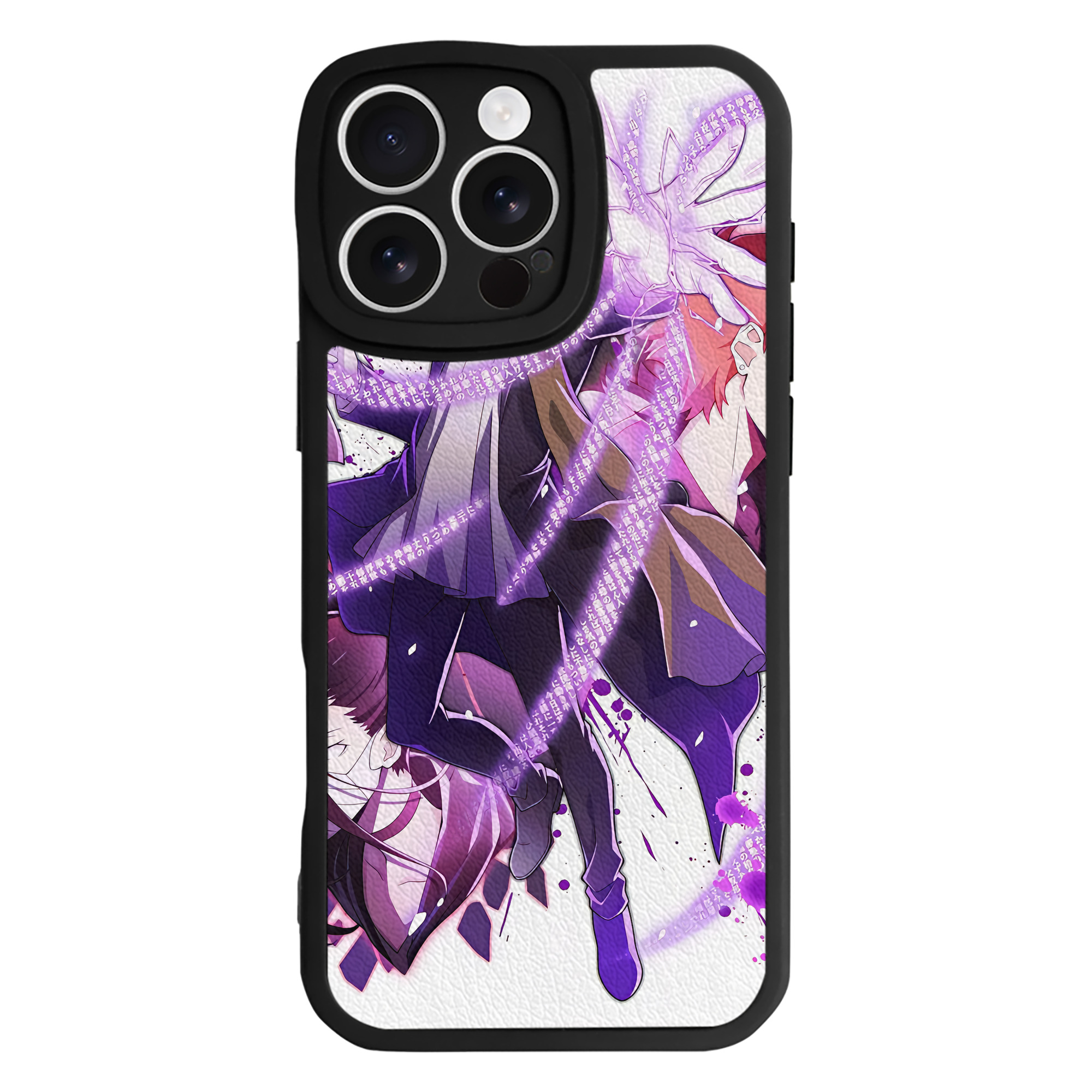（画像用） 文豪ストレイドッグス Bungo Stray Dogs 【iPhone 16シリーズ対応】シリコンスマホケース（レザー調） 材質：シリコン
